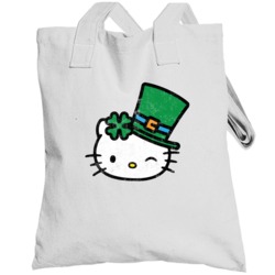 Hello Kitty St Patrick's Day Worn Look Totebag