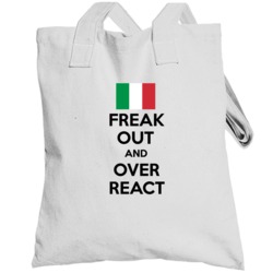 Freak Out And Over React Italian Background Italy Culture Flag Funny P