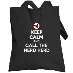 Keep Calm And Call The Nerd Herd Tv Show Parody Fan Gift Totebag