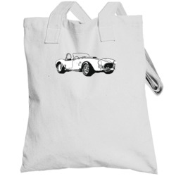 1966 Ac Cobra 427 B And W Vintage Car Lover Driver Fan Gift Totebag