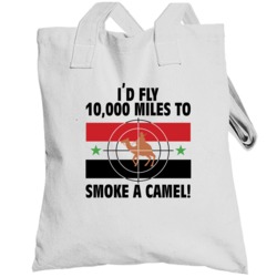 Operation Desert Storm Smoke A Camel Graphic Totebag