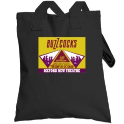 Joy Division And Buzzcocks Concert Poster 1979 Totebag