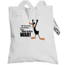 Daffy Duck This Means War Totebag