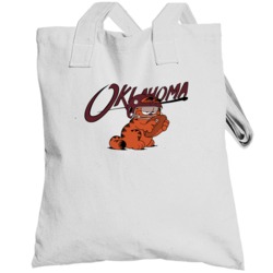 University Ou Sooners Garfield Cartoon Ncaa Football Totebag