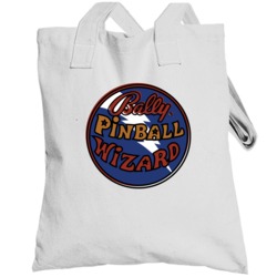 Bally Orignal Vintage Pinball Machine Wizard Totebag