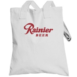 1970's Seattle Rainier Beer Logo Label Retro Classic Totebag