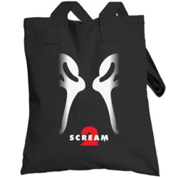 Scream 2 Ghostface Masks 90's Vintage Cult Horror Totebag