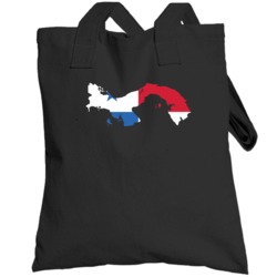 Panama Country Flag Silhouette Patriotic Nationality Totebag