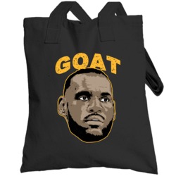 Lebron James Cleveland Basketball Player Goat Totebag
