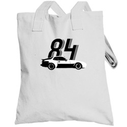 1984 Porsche 944 Turbo B And W Vintage Car Year Totebag
