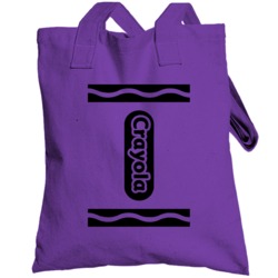 Purple Crayola Halloween Costume Totebag
