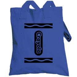 Royal Blue Crayola Halloween Costume Totebag