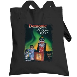 Demonic Toys Scary Movie Halloween Totebag