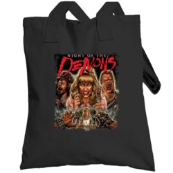 Night Of The Demons Scary Movie Halloween Totebag