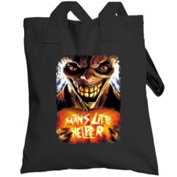 Satans Little Helper Scary Movie Halloween Totebag