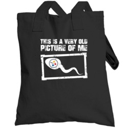 This Is A Very Old Picture Of Me Pittsburgh Football Fan Totebag