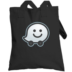 Waze App Halloween Unisex Totebag