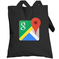Google Maps App Halloween Unisex Totebag