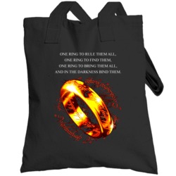 Lord Of The Rings Movie Quote Totebag