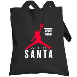 Air Santa Christmas Jordan Jumpman Parody Holiday Sports Fan Gift Tote