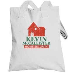 Kevin Mccallister Security Logo Home Alone Christmas Worn Look Totebag