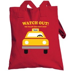 Watch Out The Yellow Ones Don't Stop Elf Quote Totebag