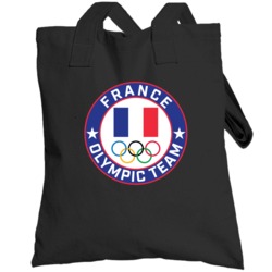 France Winter Olympic Team Pyeongchang 2018 Round Logo Totebag