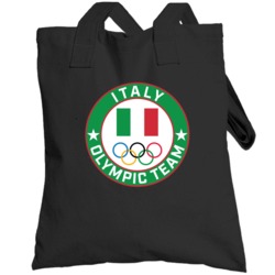 Italy Winter Olympic Team Pyeongchang 2018 Round Logo Totebag