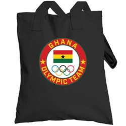 Ghana Winter Olympic Team Pyeongchang 2018 Round Logo Totebag