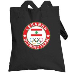 Lebanon Winter Olympic Team Pyeongchang 2018 Round Logo Totebag