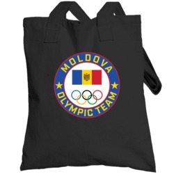 Moldova Winter Olympic Team Pyeongchang 2018 Round Logo Totebag