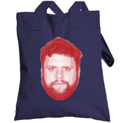 Ted Karras Big Head New England Football Player Fan Totebag