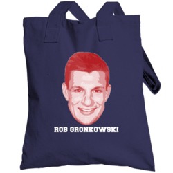 Rob Gronkowski Face Big Head New England Football Player Fan Totebag