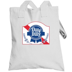 Dilly Dilly Football Pabst Blue Ribbon Logo Label Mashup Parody Beer F