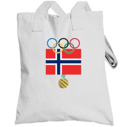 Norway Pyeongchang 2018 Winter Olympics Flag Gold Medal Totebag