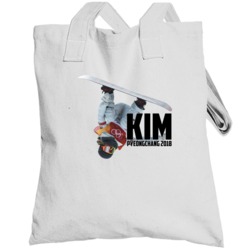 Chloe Kim Usa Snowboarding 2018 Olympics Athelete Fan Totebag