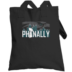 Philadelphia Philly Football Phinally Super Bowl Worn Look Totebag