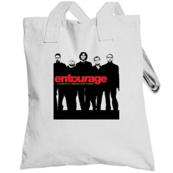 Entourage Silhouette Drama Comedy Funny Tv Show Totebag