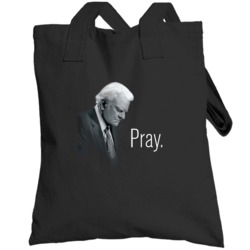 Billy Graham Pray Evangelist Memorial Totebag