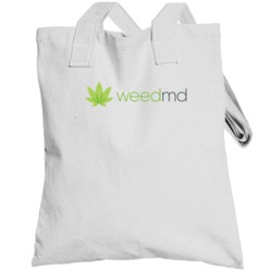 Weedmd Inc Cannabis Weed Marijuana Stoner Company Logo Fan Totebag