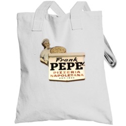 Frank Pepe's Restaurant Foodie Tour Brand Logo Fan Totebag