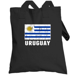Uruguay Country Flag Patriotic Distressed Totebag