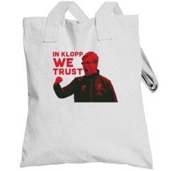 In Klopp We Trust Jurgen Klopp Liverpool Football Soccer Totebag