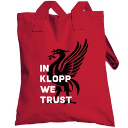 In Jurgen Klopp We Trust Liverpool Football Soccer Fan Totebag