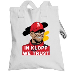 In Klopp We Trust Jurgen Klopp Drawing Liverpool Football Soccer Fan T