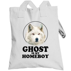 Game Of Thrones Ghost Is My Homeboy Funny Parody Fan Totebag