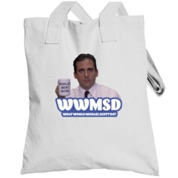 Wwmsd What Would Michael Scott Do The Office Fan Totebag