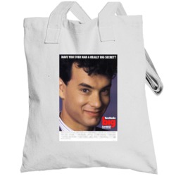 Big Tom Hanks Best 80s Retro Movie Poster Fan Totebag