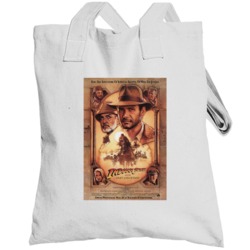 Indiana Jones And The Last Crusade Retro Movie Poster Fan Totebag