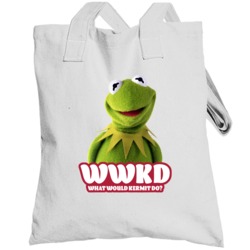 Wwkd What Would Kermit The Frog Do Fan Totebag